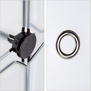 Ripiano armadio scarpiera in plastica 12 scomparti 125 cm trasparente 13_0001638_2