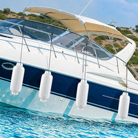 Set 4 Parabordi per Barca, Parabordi per Imbarcazioni, Gommonni, Boat Fender(Bianco)