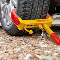 Blocco Ruota Auto Antifurto Bloccaggio per Pneumatico Ruote con 3 Chiavi