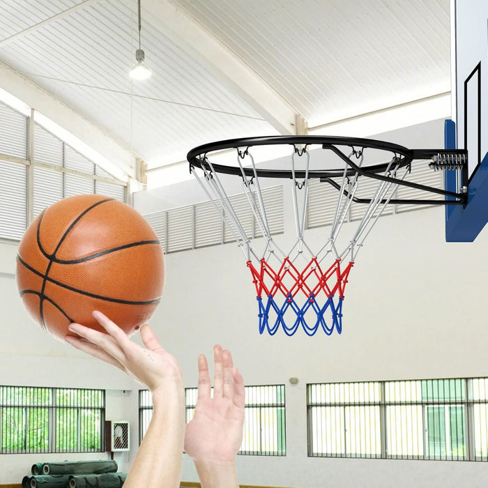 Cerchio da basket di ricambio da 45 CM, Obiettivo da basket per interno ed esterno per bambini e adulti Nero-Ricreazione outdoor