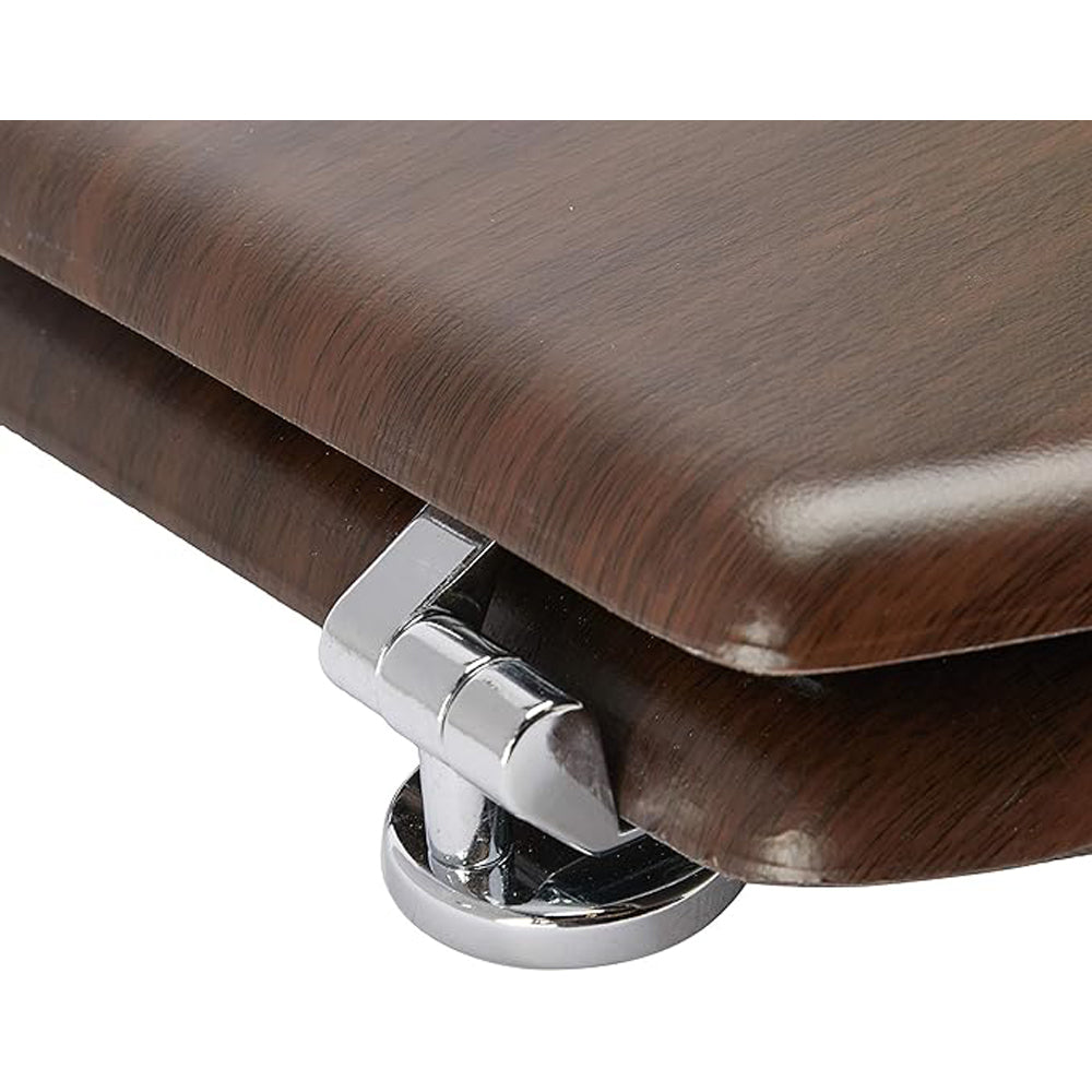 COPRIWATER UNIVERSALE SEDILE TAVOLETTA WC BAGNO MDF NOCE ARTE POVERA 18" FERIDRAS