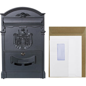 Cassetta postale per posta artistica alluminio esterno antracite 260x410x90 mm vulcania