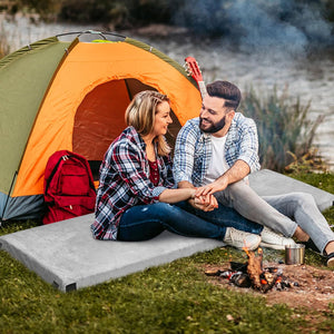 Materasso da Campeggio Impermeabile in Memory Foam, Materassino Portatile con Borsa di Trasporto, Base Antiscivolo, Componibile ed Ergonomico, 183 x 62,5 x 6,5cm