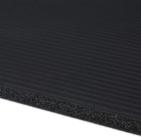 Tappetino yoga spessore 1 cm cinturino in gomma trasporto ginnastica pilates aerobica nero 13_0002843_3