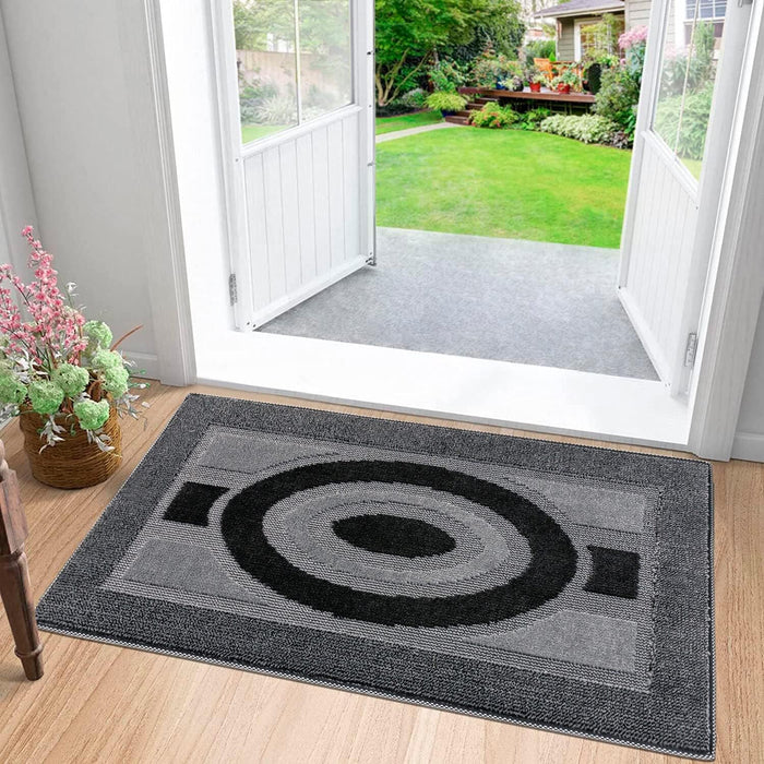 Zerbino Ingresso 40x70 cm Asciugapassi Assorbente Antiscivolo Morbido Made In Italy Grigio