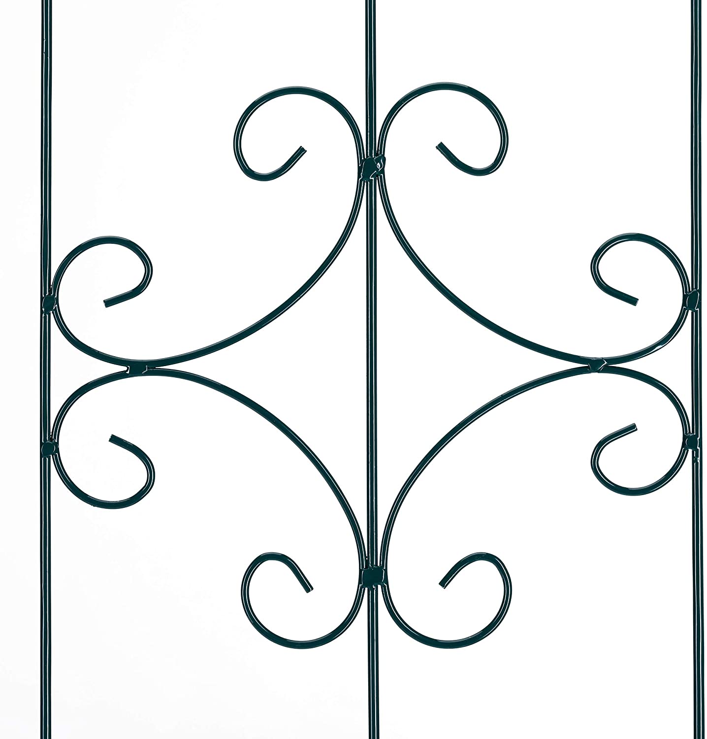 Recinzione a traliccio per piante rampicanti ad arco da giardino in ferro set da 2 verde 13_0002896_4