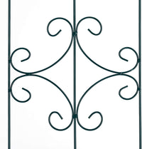 Recinzione a traliccio per piante rampicanti ad arco da giardino in ferro set da 2 verde 13_0002896_4