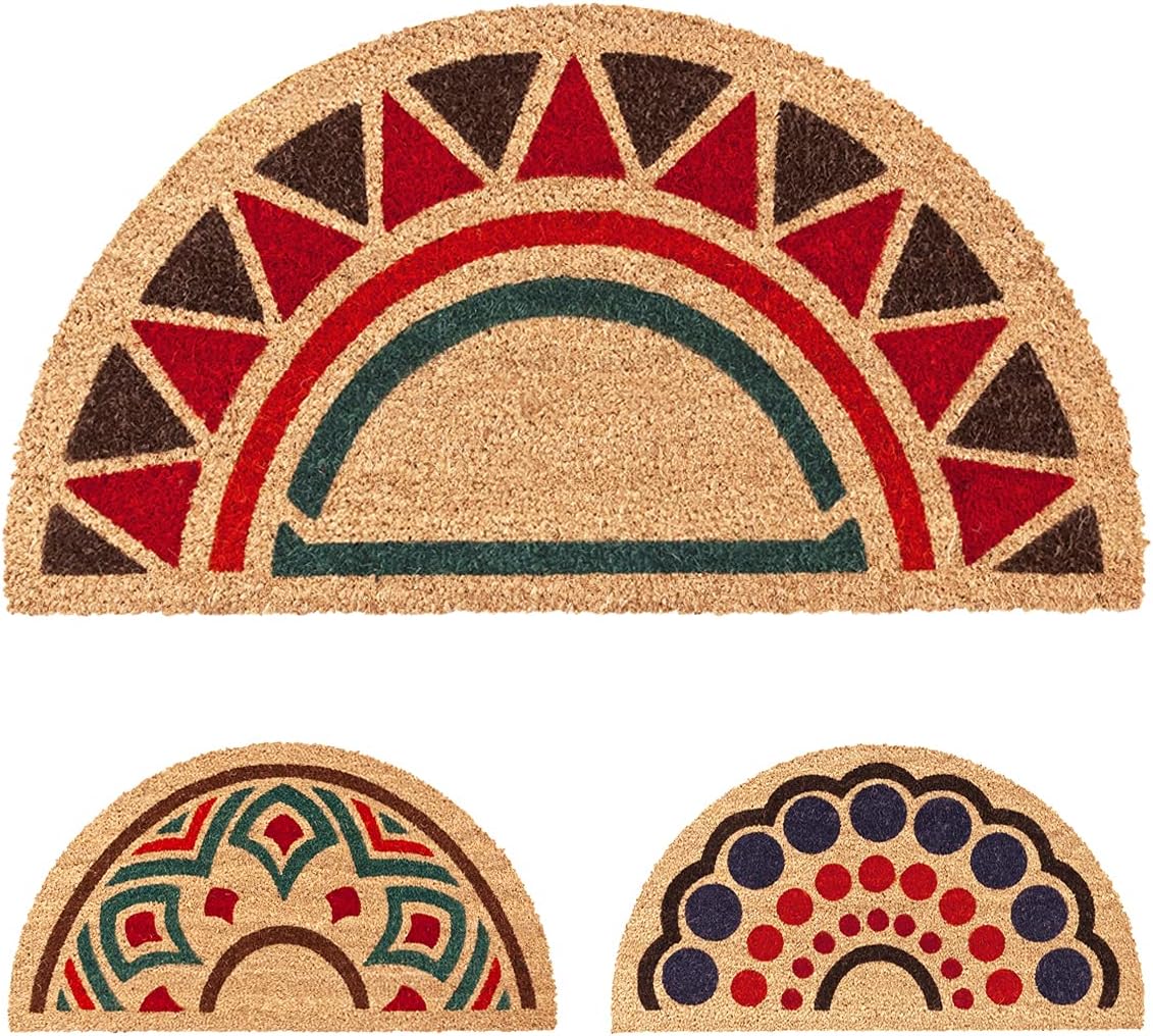 Zerbino Cocco Antiscivolo Ingresso Porta Tappeto Casa Esterno Semiluna Dis.B