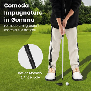 Chipper da Golf, Cuneo da Golf da 89 cm con Linee di Allineamento per Migliorare la Precisione, Club da Golf per Destrorsi