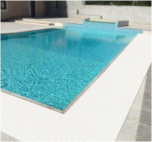 Tappeto Gomma Bordo Piscina Rotolo 15 MT Multiuso Lavello Bianco