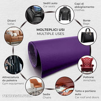 Ecopelle di Alta Qualità "Vanessa" - Colore Grigio chiaro 30 - Morbida e Resistente - Vendita al Mezzo Metro