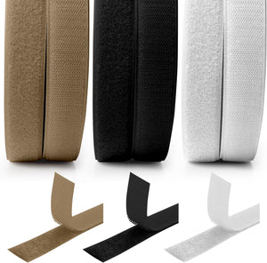 Nastro da Cucire a Strappo al metro di Alta Qualità da 20mm Colore Bianco | Nastro Multiuso per Impacchettamento, Artigianato e Lavori Domestici