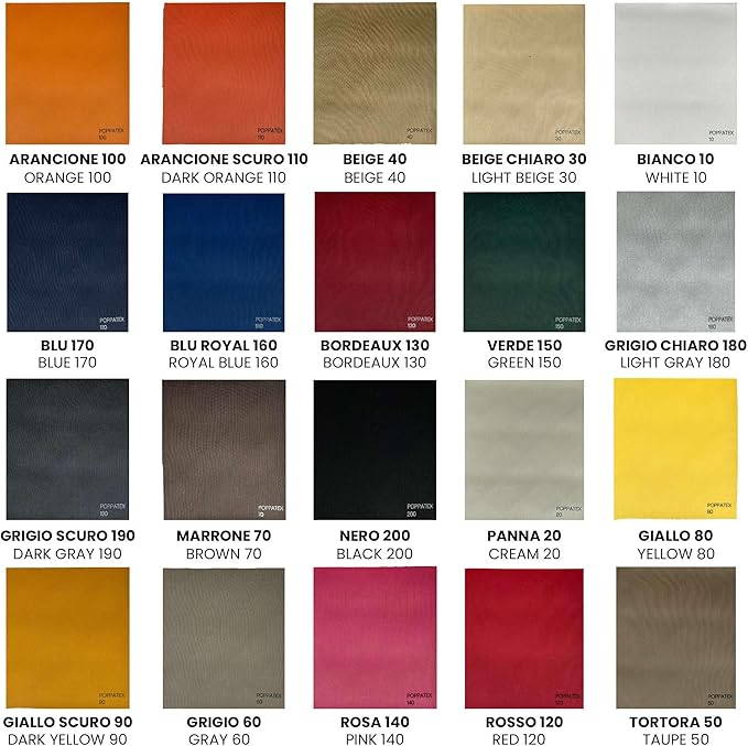 Tessuto Ecopelle Nautica Tappezzeria Alta Qualità "POPPATEX" - Colore Beige Chiaro 30 - Morbida e Resistente - Vendita al Metro - H.140