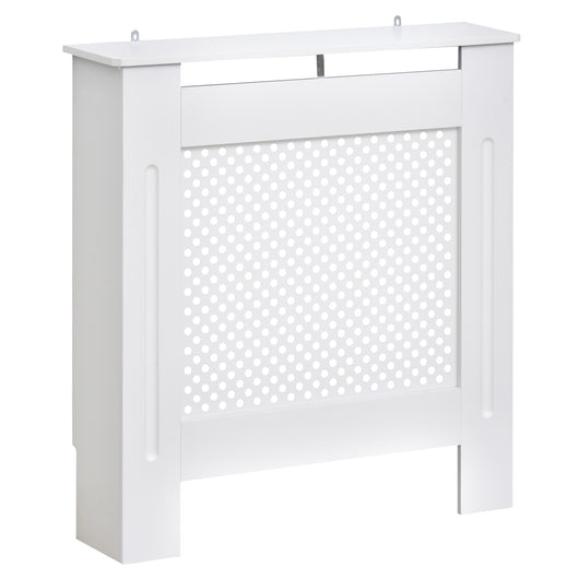 Easycomfort Copritermosifone Moderno a Griglia in MDF per Casa e Ufficio, 78x82x19 cm, Bianco
