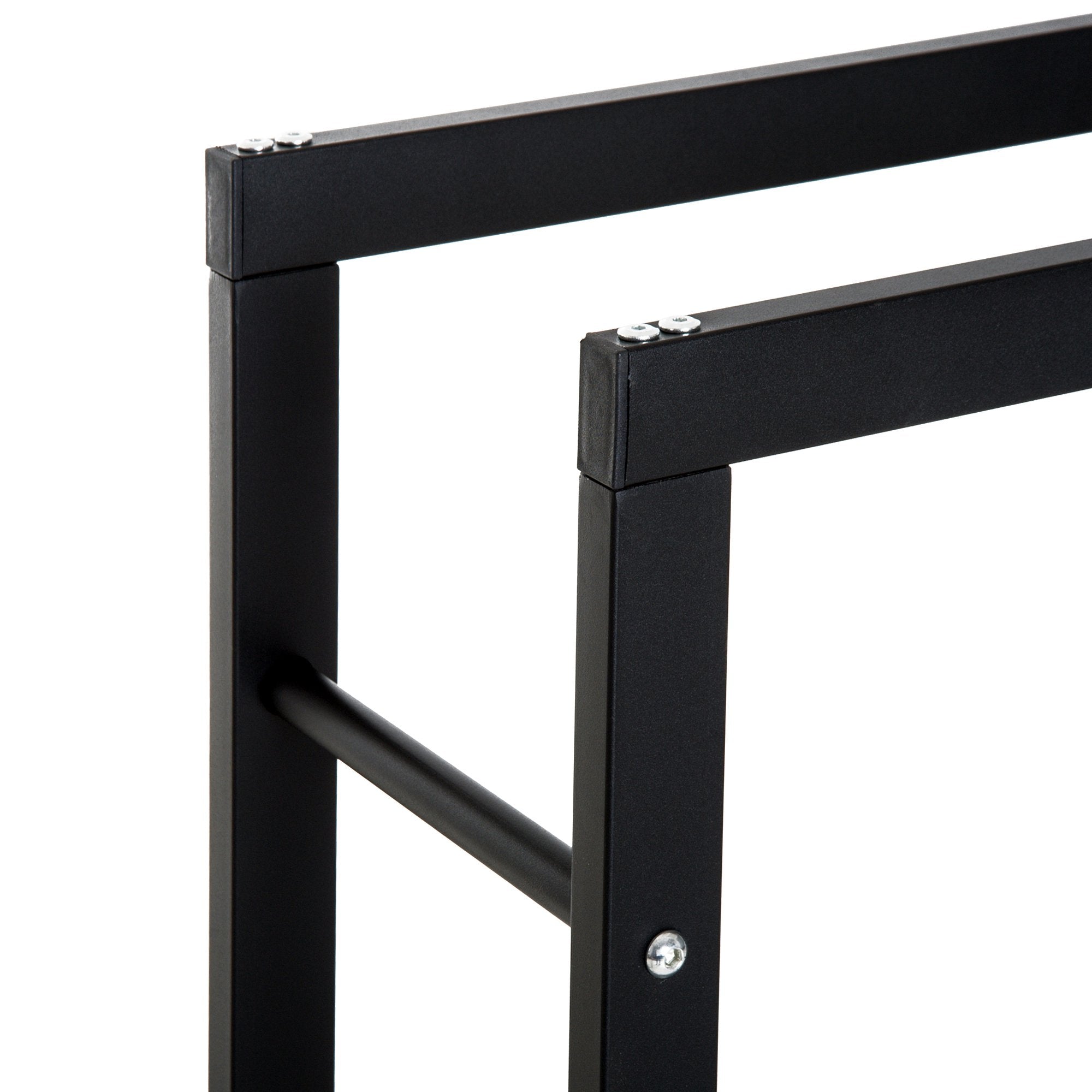 EasyComfort Scaffale Porta Legna Legnaia Verticale Supporto per Legna Portata 100kg Metallo 40 × 25 × 100cm