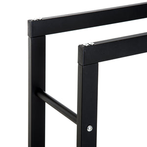 EasyComfort Scaffale Porta Legna Legnaia Verticale Supporto per Legna Portata 100kg Metallo 40 × 25 × 100cm