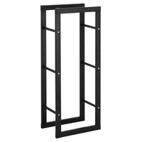 EasyComfort Scaffale Porta Legna Legnaia Verticale Supporto per Legna Portata 100kg Metallo 40 × 25 × 100cm