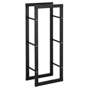 EasyComfort Scaffale Porta Legna Legnaia Verticale Supporto per Legna Portata 100kg Metallo 40 × 25 × 100cm