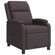 Poltrona reclinabile Marrone Scuro Tessuto 42034853