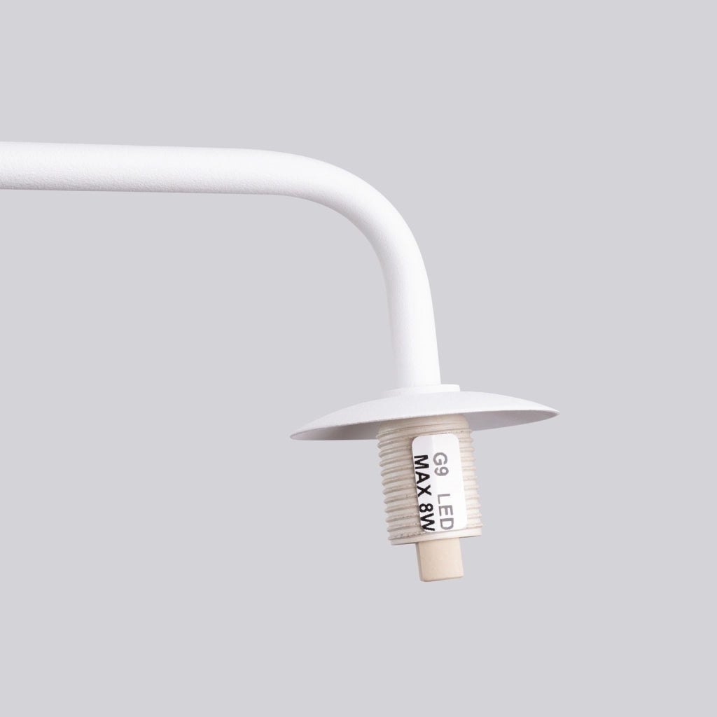 Applique bianca sfera vetro 1xG9 8W Kosmos PureLume