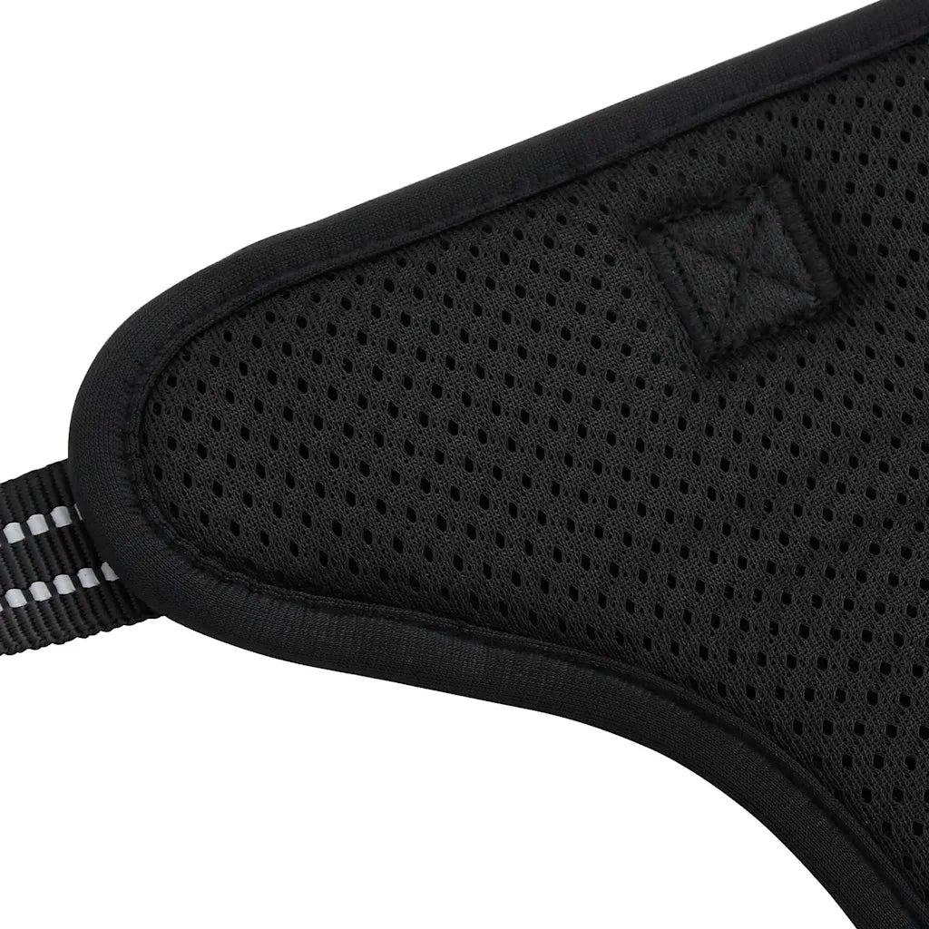 vidaXL Pettorina per Cani con Strisce Riflettenti Regolabile Nera XL