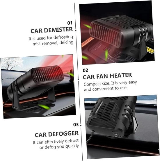 Kachel per auto 12V, riscaldamento e sbloccamento rapido, adatto per vetri anteriori, compatta e facile da installare, per uso in movimento, realizzata con materiali sviluppati specificamente per l'industria automobilistica.