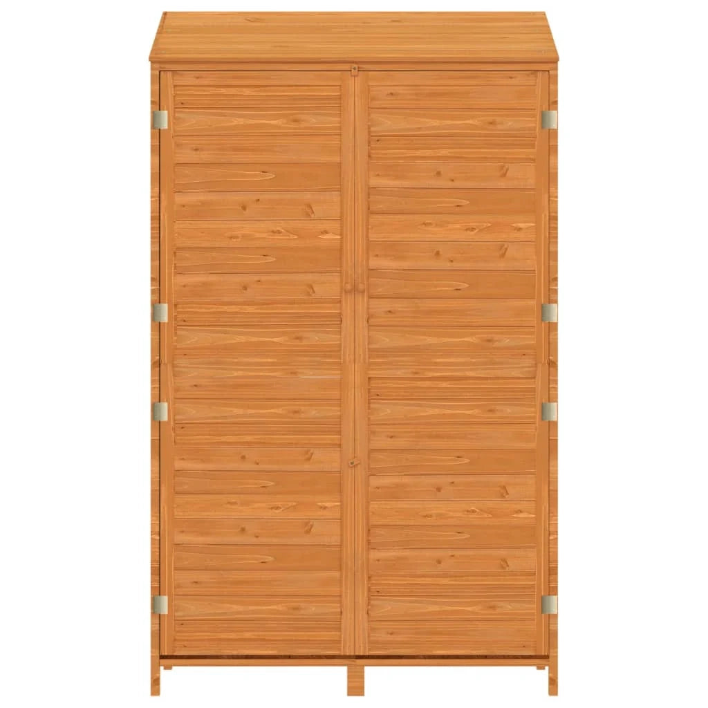 Casetta da giardino 102 x 52 x 1745 cm in legno massello di abete marrone 02_0044045