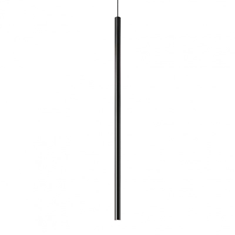 Lampada A Sospensione Ultrathin Sp D100 Round On-Off Nero Ideal-Lux