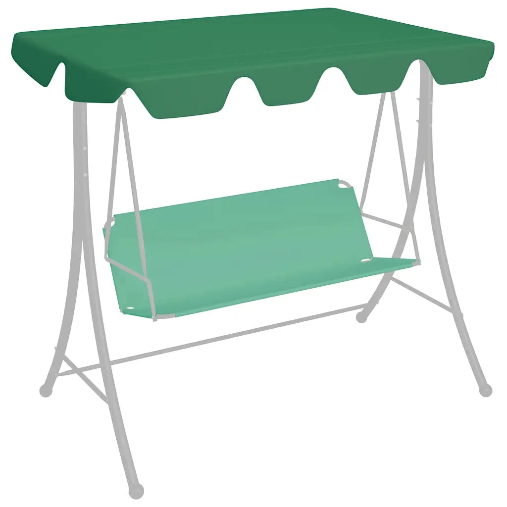 Baldacchino per Dondolo Giardino Verde 188/168x145/110 cm CFW5455273