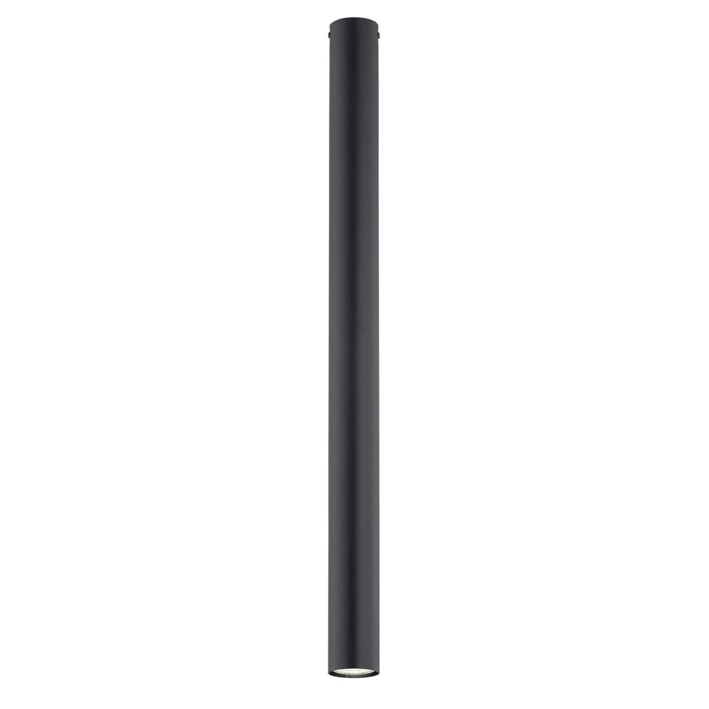 Plafoniera Moderna Faretto Marduk 1 Luce Acciaio Nero 80 Cm