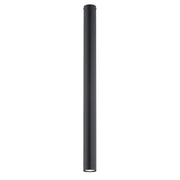 Plafoniera Moderna Faretto Marduk 1 Luce Acciaio Nero 80 Cm