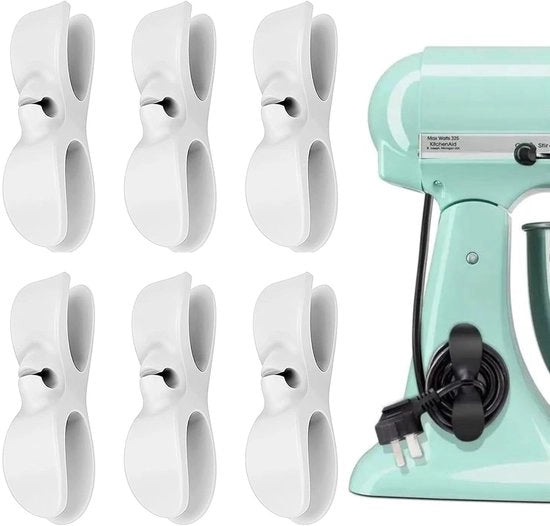 Organizzatori di cavi - Sostenibili e flessibili - set da 6 - Silicone
