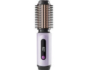 Krulborstello 2 in 1 per stile e volume - riscaldamento in 10 secondi - per uso domestico e viaggio - colore viola