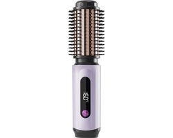Krulborstello 2 in 1 per stile e volume - riscaldamento in 10 secondi - per uso domestico e viaggio - colore viola