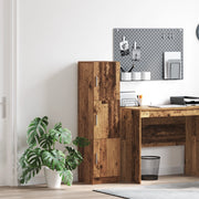 Mobiletto Marrone Legno Vecchio Veneer di Legno Compatto