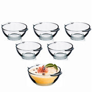 Set di 6 ciotole da zuppa KADAX da 400 ml in vetro.