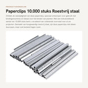 Fili di metallo in acciaio inossidabile 10.000 pezzi - adatti per macchina per la legatura - diametro 0,6 cm - lunghezza 0,4 cm - peso 170 g - chiodi per legatura