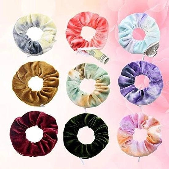 Set di elastici per capelli in seta con chiusura a strisce - accessori per capelli colorati - per ragazze e donne - coda di cavallo - set da 9