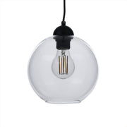 Lampadario in vetro trasparente cm. Ø20