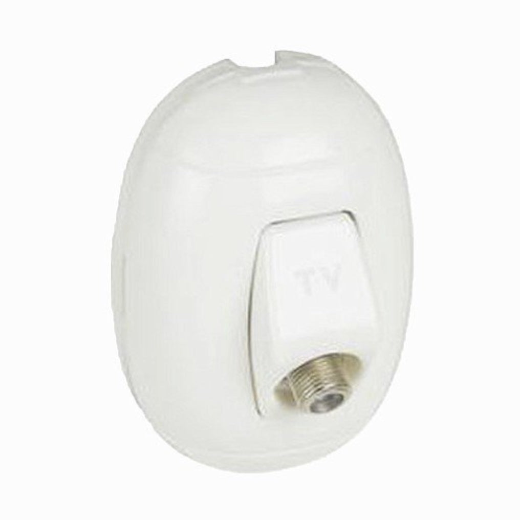 FP OVAL PRESA TV TIPO F BIANCA