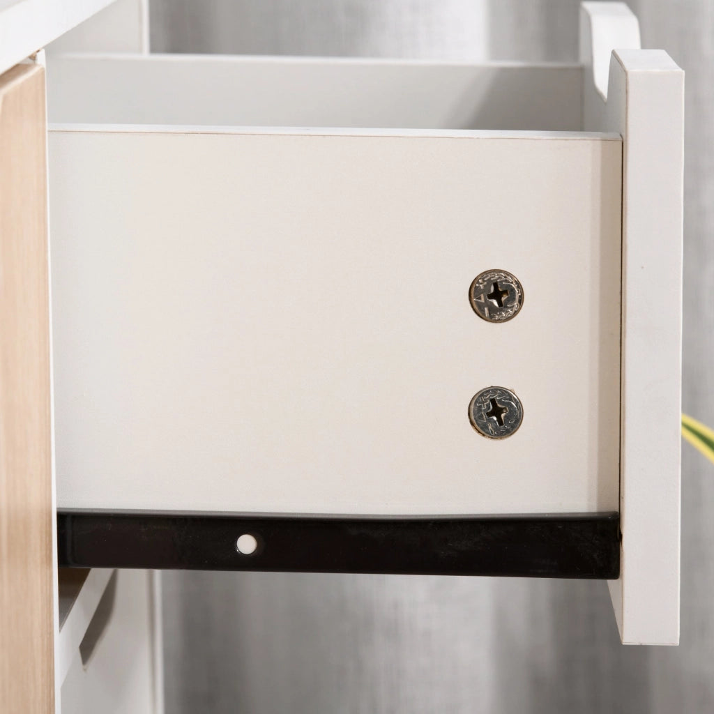 Mobile Multiuso 1 Cassetto 3 Ante 90x30x72 cm in Legno Color Legno