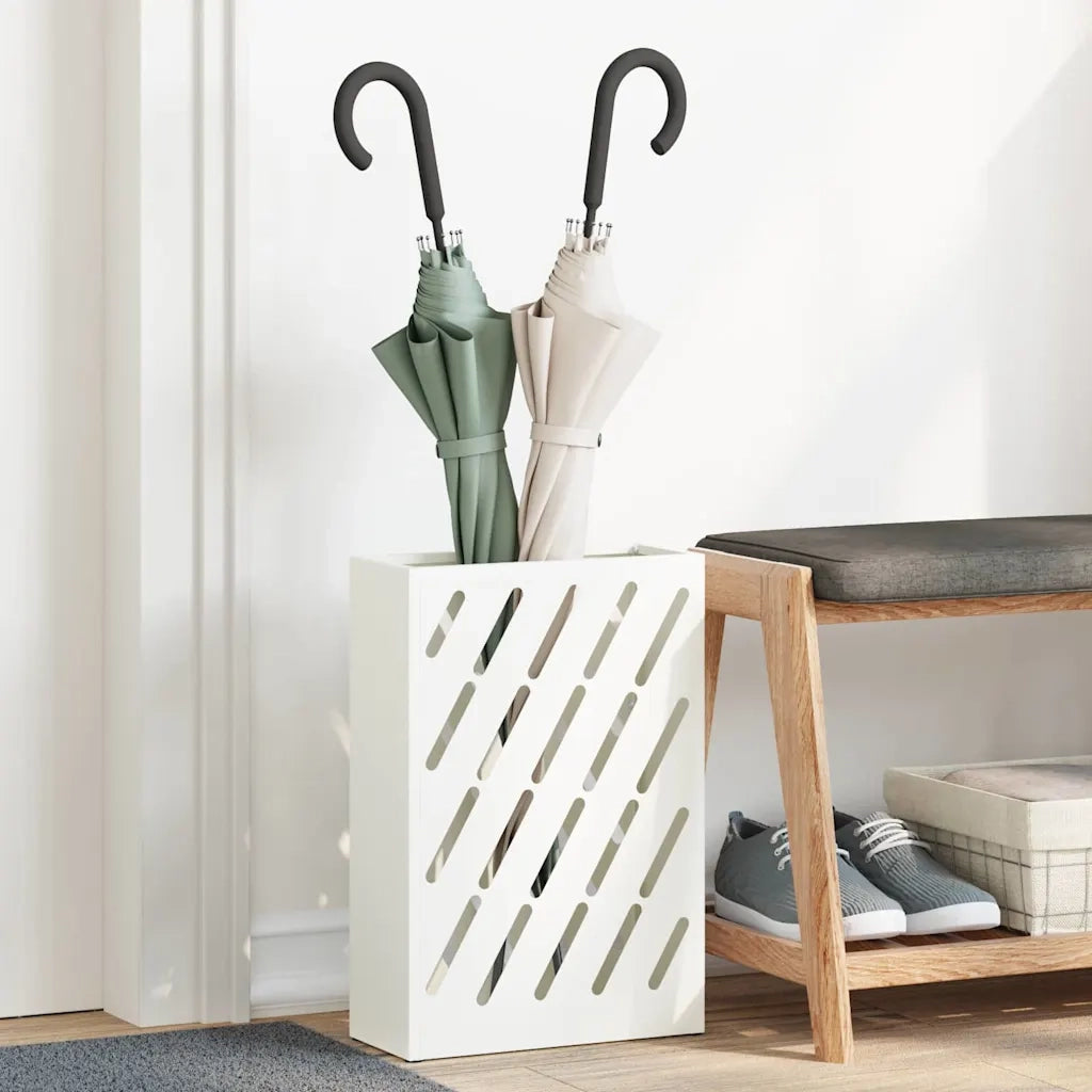 Supporto per Ombrellone Bianco 28 x 12 x 41 cm Acciaio CFW2410867