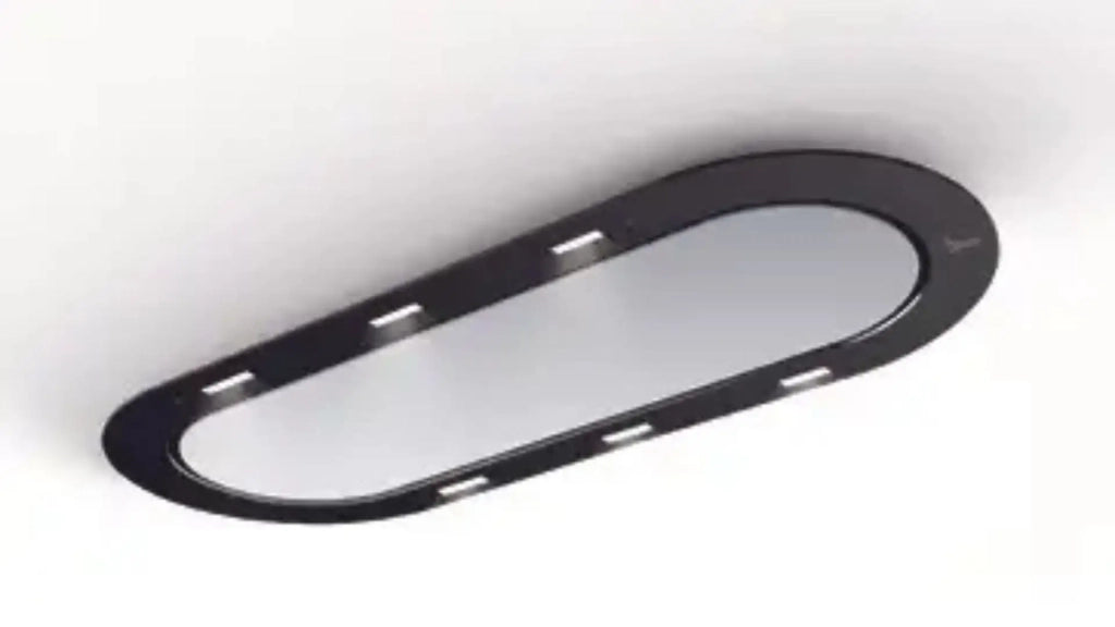 Cappa a soffitto da incasso UNIKA cm 120x50 - Bianca e Nera - 800 m3/h