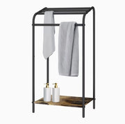 Rack per Bagno in Legno Scuro - 41,5 x 79,5 x 28,5 cm - Rack Compacto per Bagno - Moderno e Spazievolutivo - bagno - design