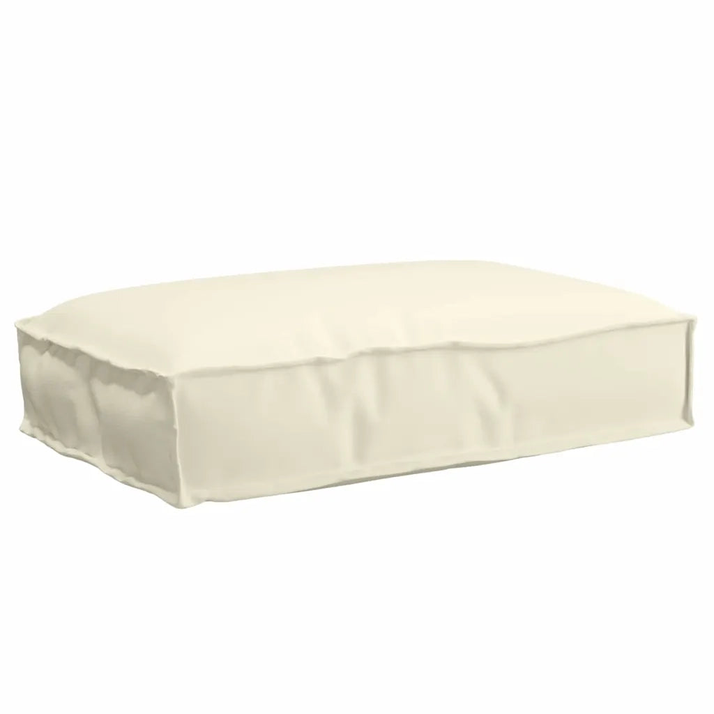 Cuscino Crema 60 x 40 x 8 cm Tessuto Oxford 42001610
