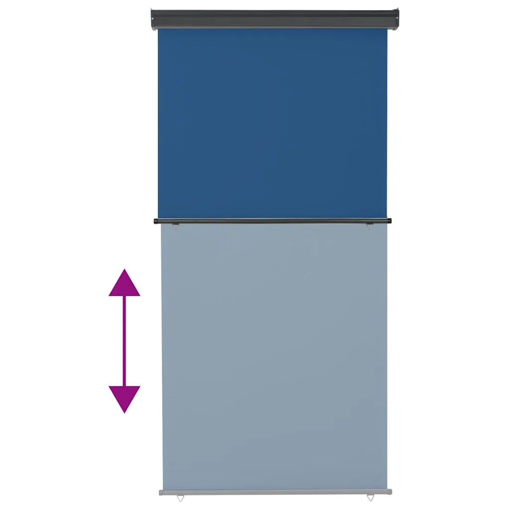 Tenda da Sole | Tenda laterale | Tendalino Laterale per Balcone 125x250 cm Blu