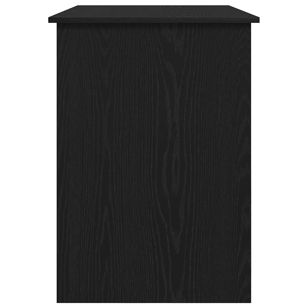 Scrivania Rovere Nero 100x55x75 cm in Legno Multistrato 862434