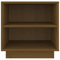 Comodini 2 pz Ambrati 40x34x40 cm in Legno Massello di Pino 813332