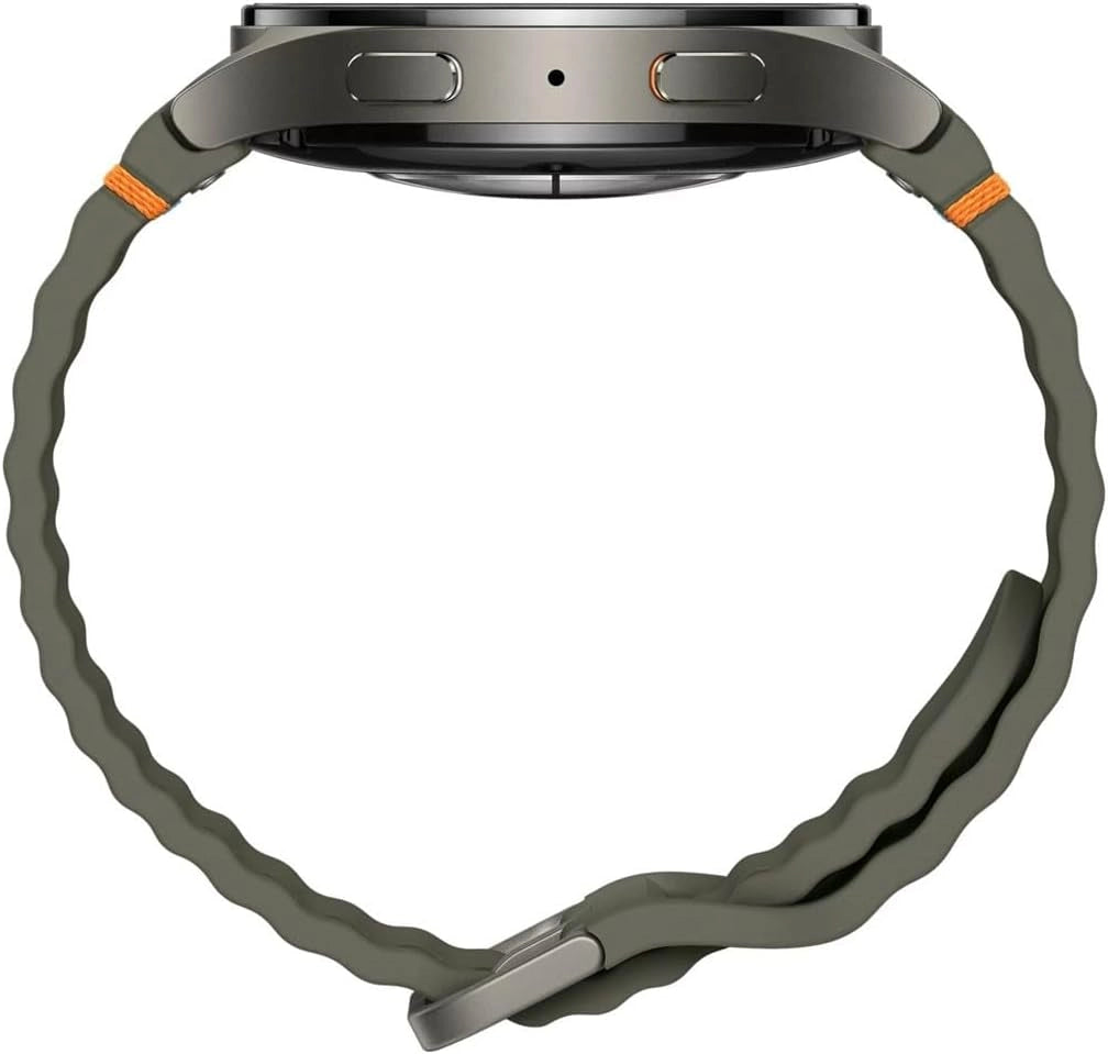 SMARTWATCH SAMSUNG GALAXY WATCH 7 44 MM SM L310 BLUETOOTH WIFI 1.5" SUPER AMOLED 32 GB CASSA GREEN / CINTURINO SPORT BAND DARK GRAY (Ricondizionato)