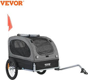 Carrello per cani - Resistente alle intemperie - 40kg - Ripiegabile - bicicletta con ruote 22/28 pollici di diametro - Con bandiera di sicurezza - Attacco per bicicletta